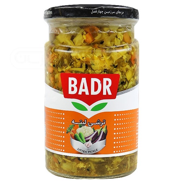 ترشی شیشه لیته 630 گرمی بدر