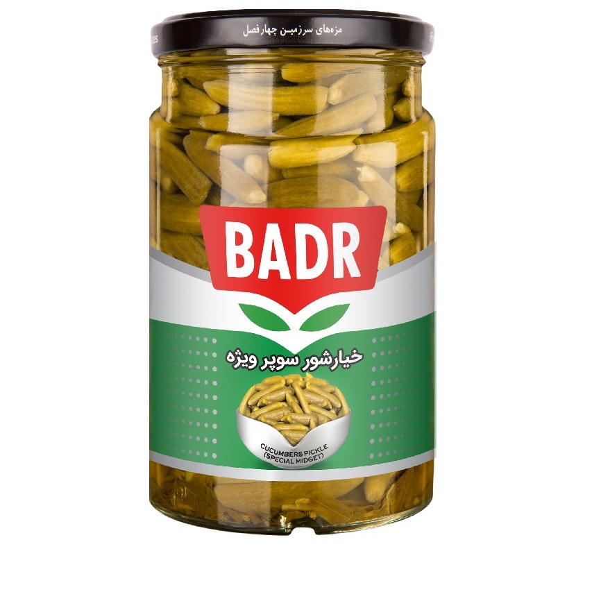 خیارشور شیشه سوپر ویژه 630گرمی بدر