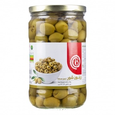 زیتون شور شیشه بدون هسته 630 گ بیژن