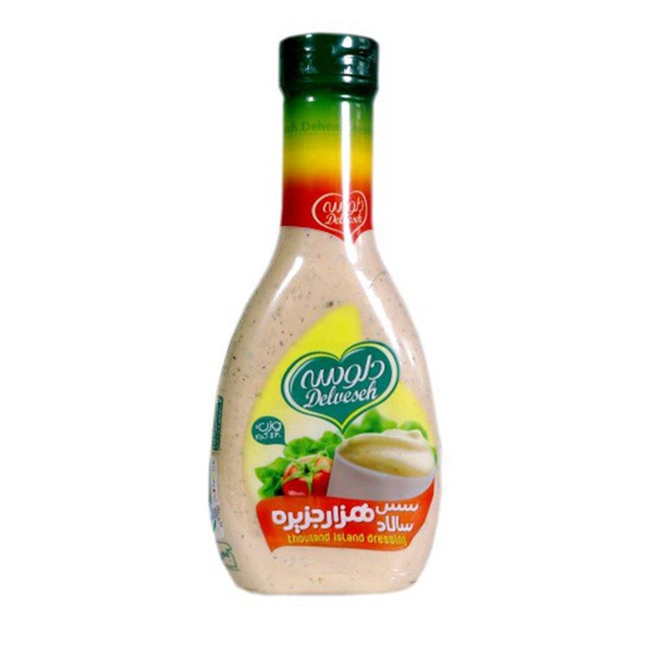 سس سالاد هزارجزیره  پت 430 گرمی دلوسه