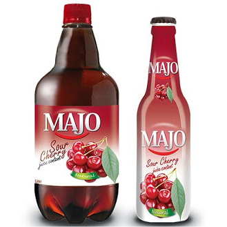 نوشابه گاز دار میوه های قرمز ماجو