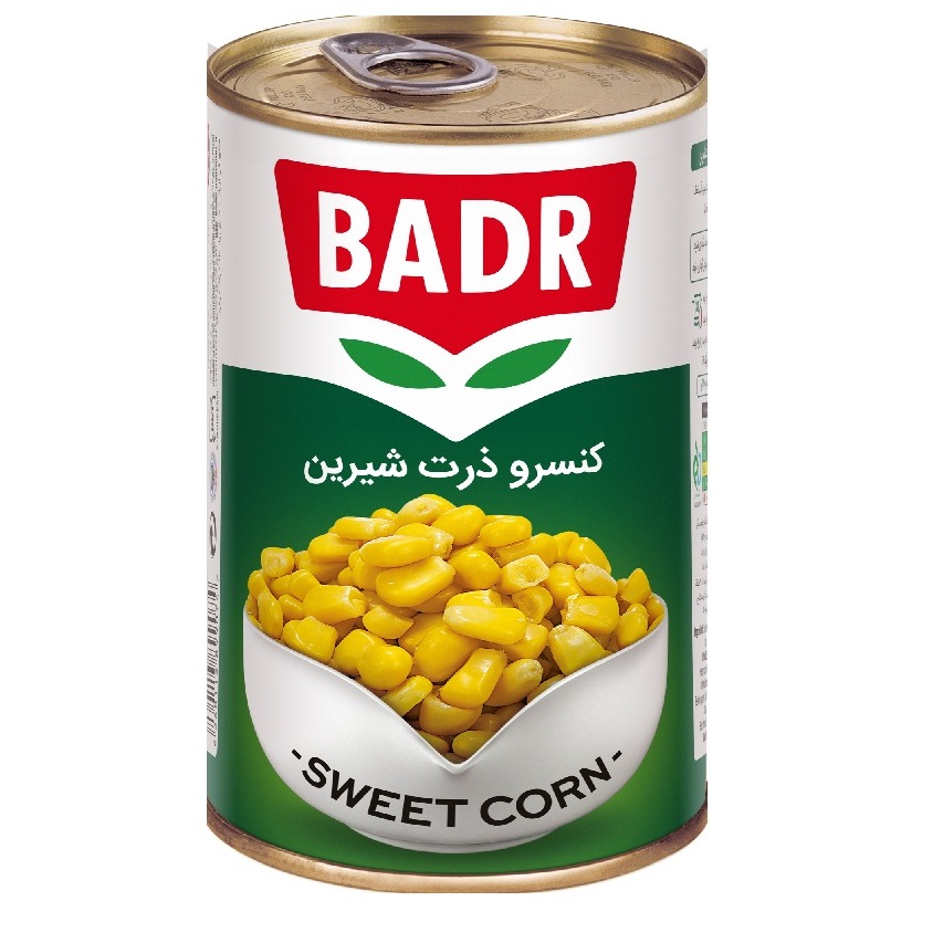 کنسرو ذرت شیرین 420 گرمی بدر